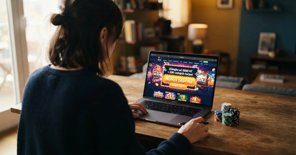 Rozhraní online casina zvýrazňující tlačítko pro aktivaci bonusu bez vkladu