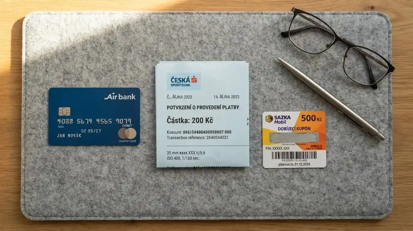 Platební karta, bankovní převod a Paysafecard jako možnosti pro vklad 200 Kč do online casina