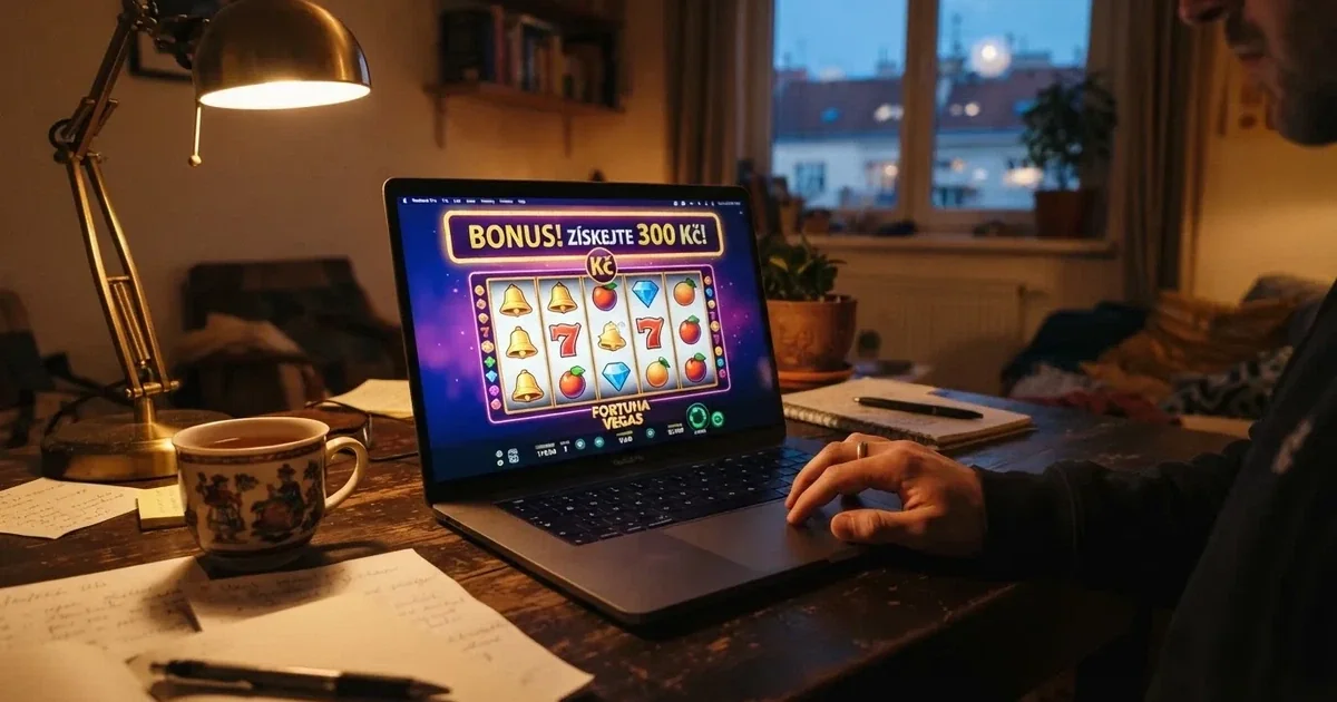 Úvodní stránka zahraničního online casina s nabídkou bonusu za registraci pro české hráče